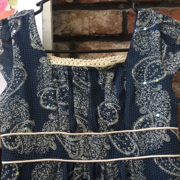 Girl’s dark blue dress - Picture 2 of 4